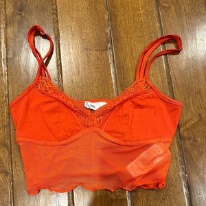 So cute mesh crop tank